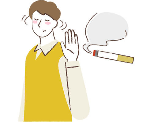 タバコはNG