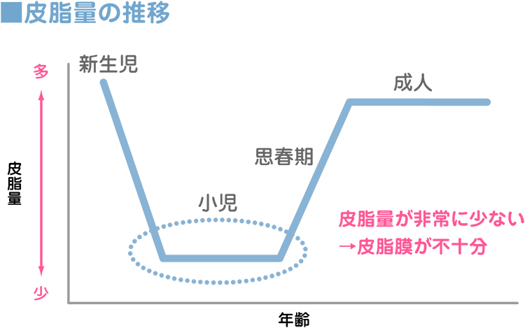 皮脂量の推移