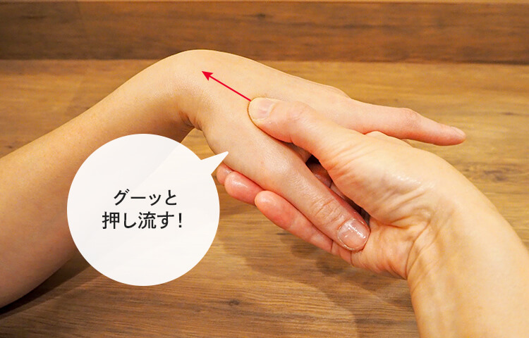 グーッと押し流す！