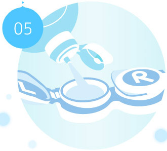 第5条　レンズを使用しない日も、レンズケース内の薬液は毎日交換してください。