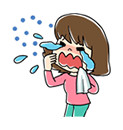 目のかゆみ、くしゃみ鼻水などの症状につながる