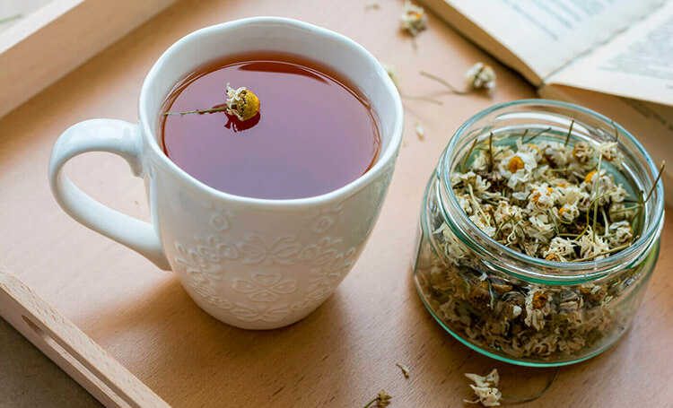 カモミールとミントのお茶
